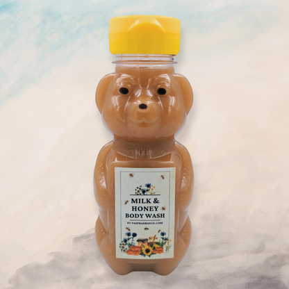 Milk and honey bear soap 