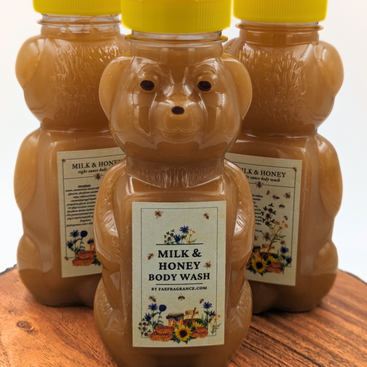 Milk and honey bear soap 